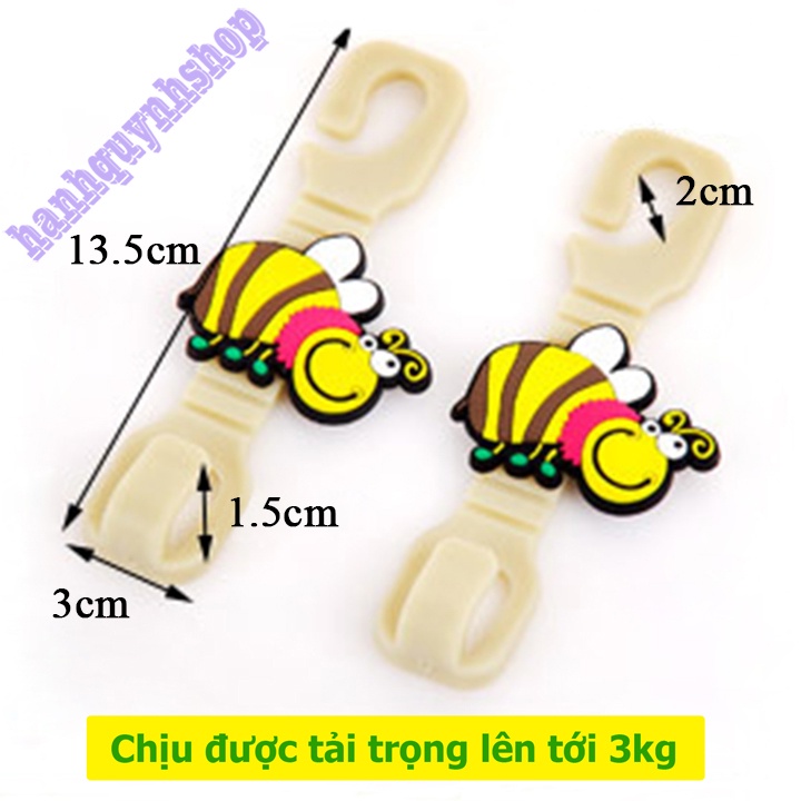 Combo 2 Móc Treo Đồ Hình Thú Ngộ Nghĩnh Gắn Sau Ghế Ô Tô Xe Hơi