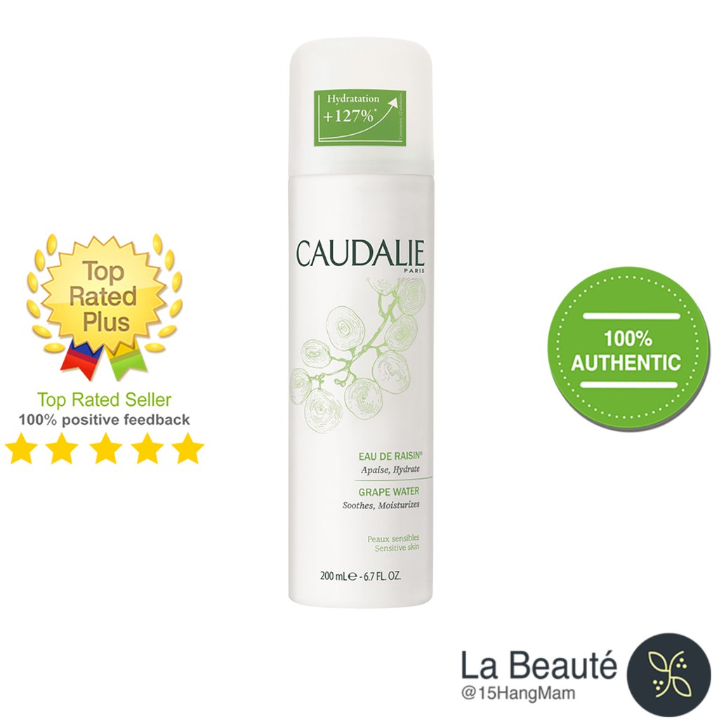 Caudalie Grape Water - Xịt Khoáng Cấp Nước, Dưỡng Ẩm [75ml/200ml]