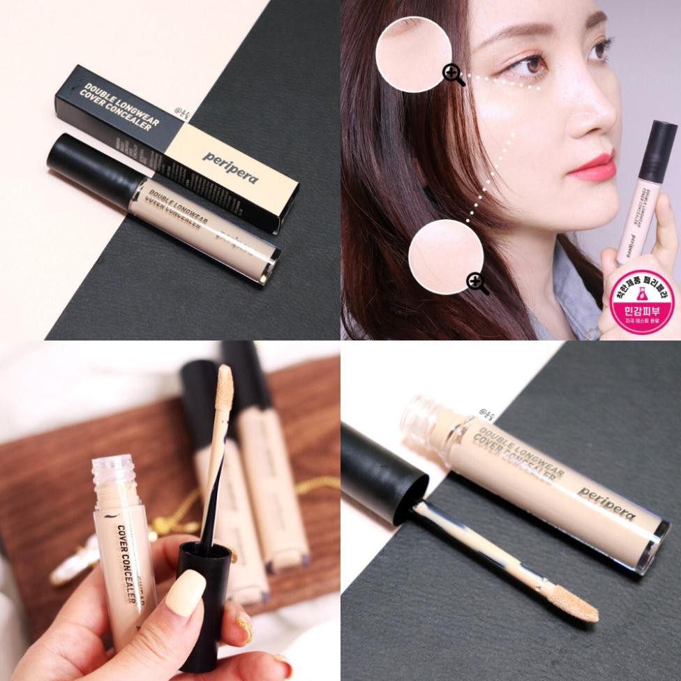Kem che khuyết điểm Peripera Double Longwear Cover Concealer (Có Bill) | BigBuy360 - bigbuy360.vn