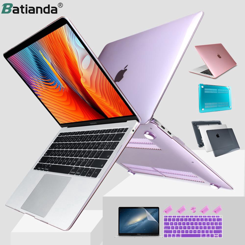 Ốp Cứng Batianda Cho Apple MacBook Air 13 11 Pro Retina 13 15 Có Thanh Cảm Ứng Pha Lê Nhiều Màu Sắc