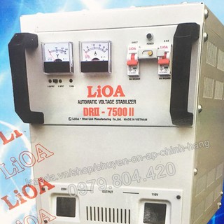Ổn Áp Lioa 7,5KVA 1 Pha Dải 50-250V, Thế Hệ II 100% Dây Đồng