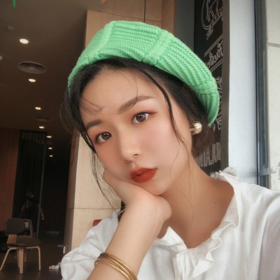 Mùa thu và mùa đông Hàn Quốc phiên bản của nữ ins Hoang Dã kẹo màu đan len len Beret Nhật bản mềm chị em giản dị mũ họa 