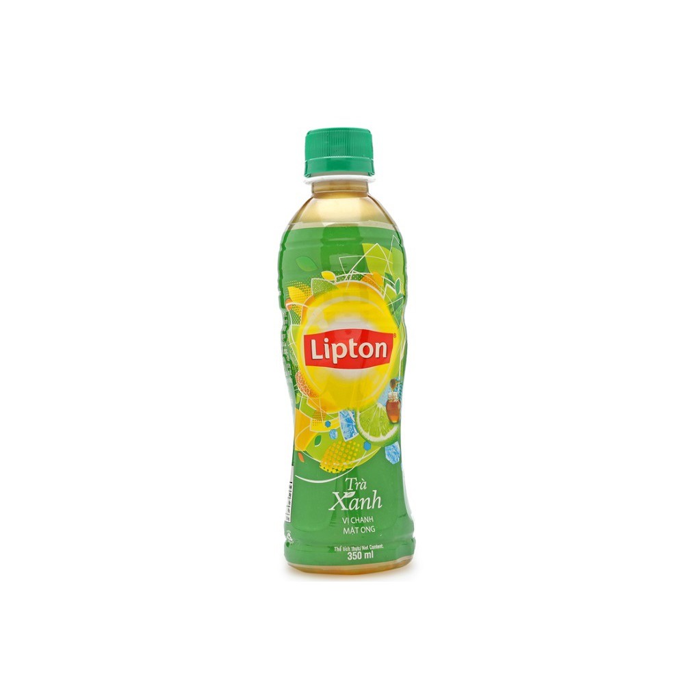 Lốc 6 chai Trà Xanh Lipton Vị Chanh Mật Ong Chai 350 ML