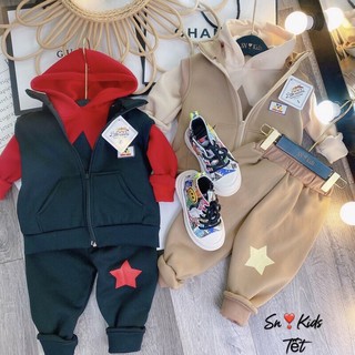 Sét nỉ 3 chi tiết cho bé
