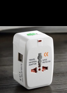 Ổ cẮm du lịch đa năng 2 cổng usb