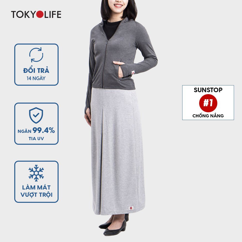 Chân váy chống nắng xếp ly TOKYOLIFE UV Master nữ F9UVS021G | BigBuy360 - bigbuy360.vn