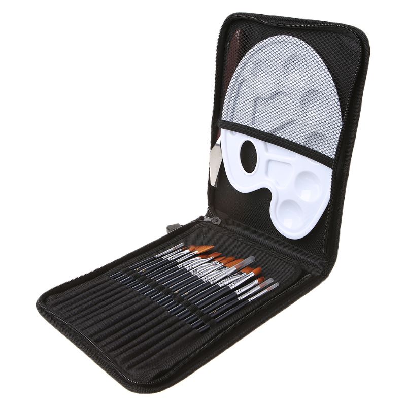 Set 18 Cọ Vẽ Tranh Chuyên Nghiệp