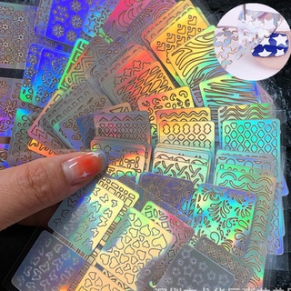 Set 5 Tấm Mẫu Dán Vẽ Móng Nghệ Thuật Trang Trí Móng Tay