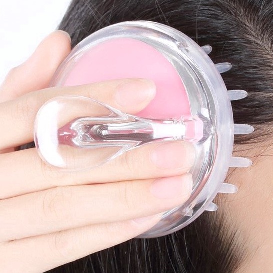 Bàn Chải Silicone Mát Xa Da Đầu Tiện Dụng