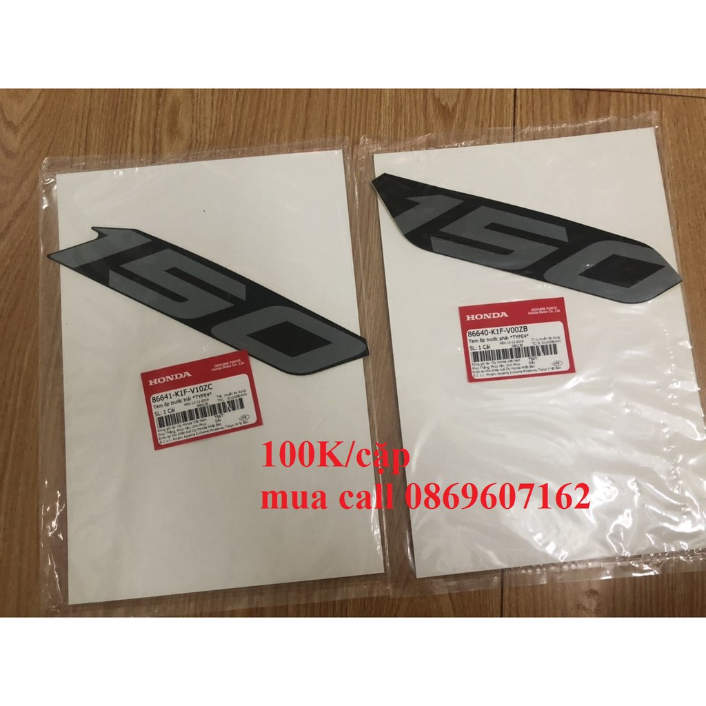 Tem Chữ 150 xe Air Blade 2020