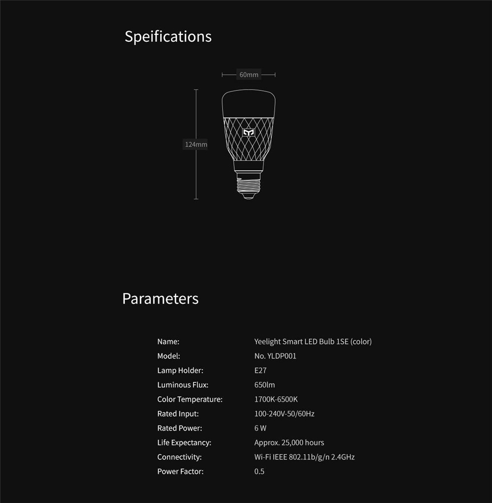 Bóng Đèn Led Thông Minh E27 Rgbw 100-240v Wifi Điều Khiển Từ Xa 2020