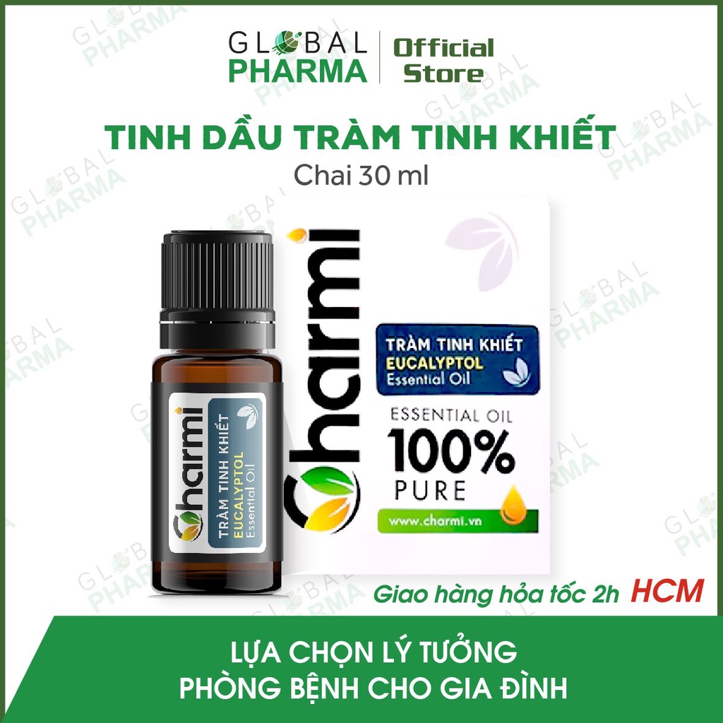 Tinh dầu Charmi (Chai 30ml/10ml) - Xông Phòng Khử Khuẩn, Đuổi Côn Trùng, Tắm Bé