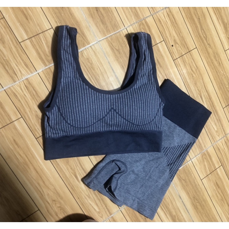 Bộ đồ short tập gym,yoga siêu dễ thương (dệt kim)