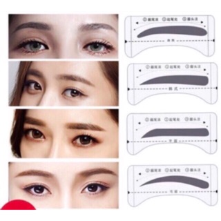 Khuôn Dán Tạo Hình Chân mày set 16 khuôn 8 dáng mày