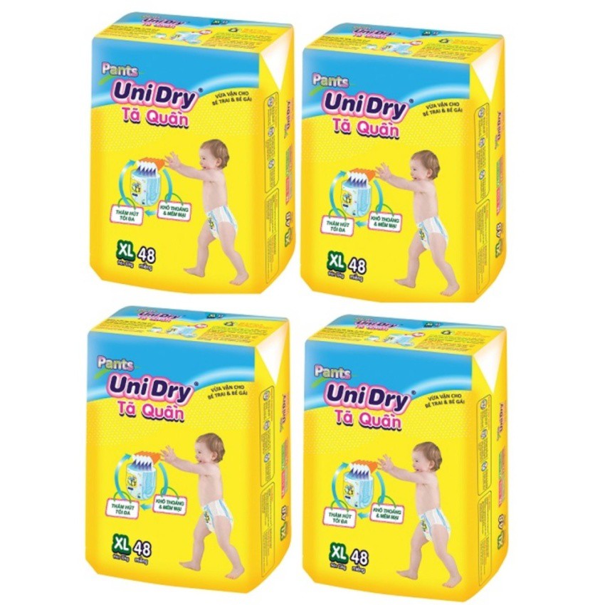 TÃ QUẦN UNIDRY M60/L54/XL48/XXL44(mua 2 bịch tặng khăn ướt )