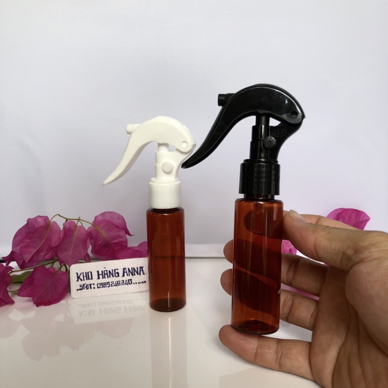 CHAI CHIẾT MỸ PHẨM NHỎ MÀU NÂU/ Trắng 30ml - Chai nhựa Rỗng xịt giọt, xịt sương , nắp nhọn, nắp bật , nắp nhôm vặn