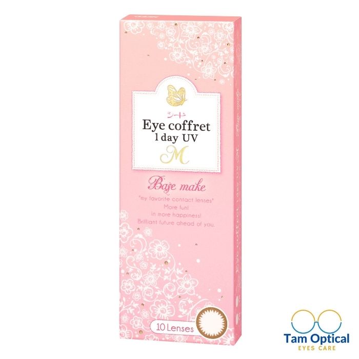Kính Áp Tròng 1 Ngày Màu SEED EYE COFFRET Base make 1-DAY UV (10 pcs)
