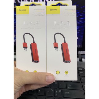 giắc chia cổng Lightning 1 thành 3 có hỗ trợ đàm thoại Baseus L52 cho iPhone 7-8-X-Xs Max