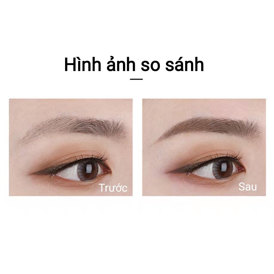 Unny Club Phấn trang điểm chân mày ba màu tự nhiên không nhòe chống thấm nước và mồ hôi