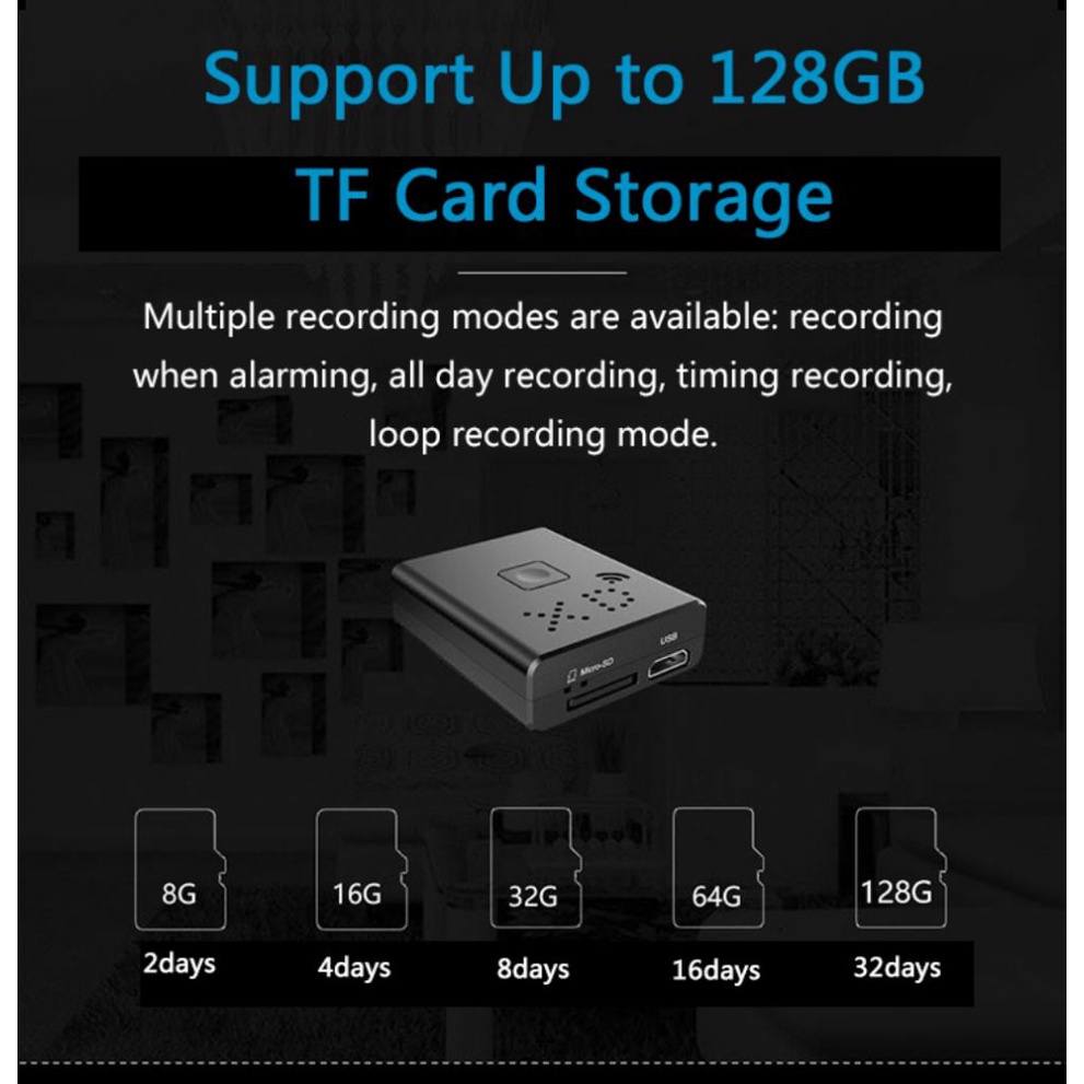 Camera mini xd wifi Không Dây hd 1080p ir-cut Với Tầm Nhìn Ban Đêm Cho Điện Thoại Di Động / Nhà / Bảo Mật / Quay video