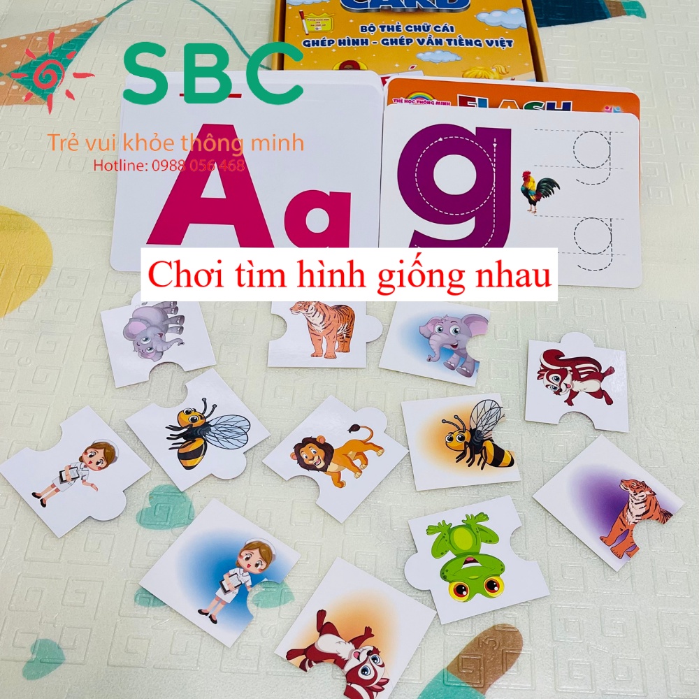 Sách - Bộ thẻ học chữ cái chữ số + ghép hình+ tập viết xóa + tặng kèm bút có đầu xóa