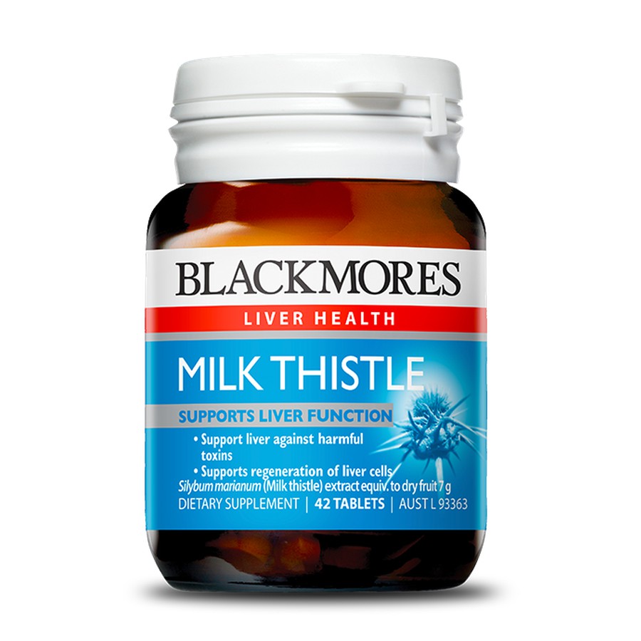 Viên Uống Hỗ Trợ Gan Milk Thistle Blackmore Của Úc 42 viên