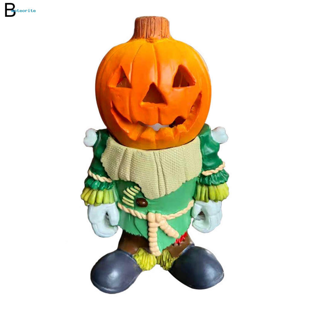 Tượng Quả Bí Ngô Có Đèn LED Phát Sáng Trang Trí Halloween