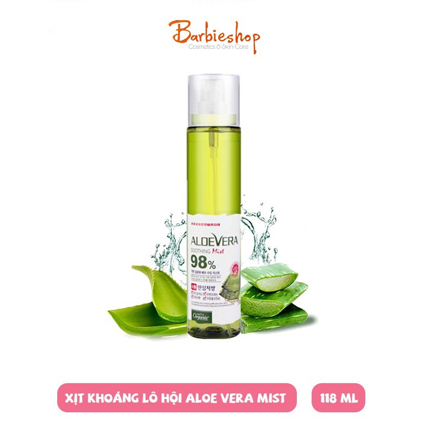 XỊT KHOÁNG ALOE VERA SOOTHING MIST 98% 118ML