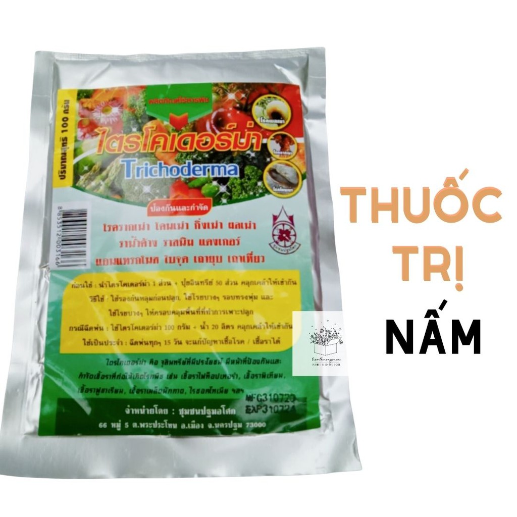 Thuốc trừ nấm bệnh - Nấm ủ trichoderma - Gói 100gram - Tiệm Thường Xuân