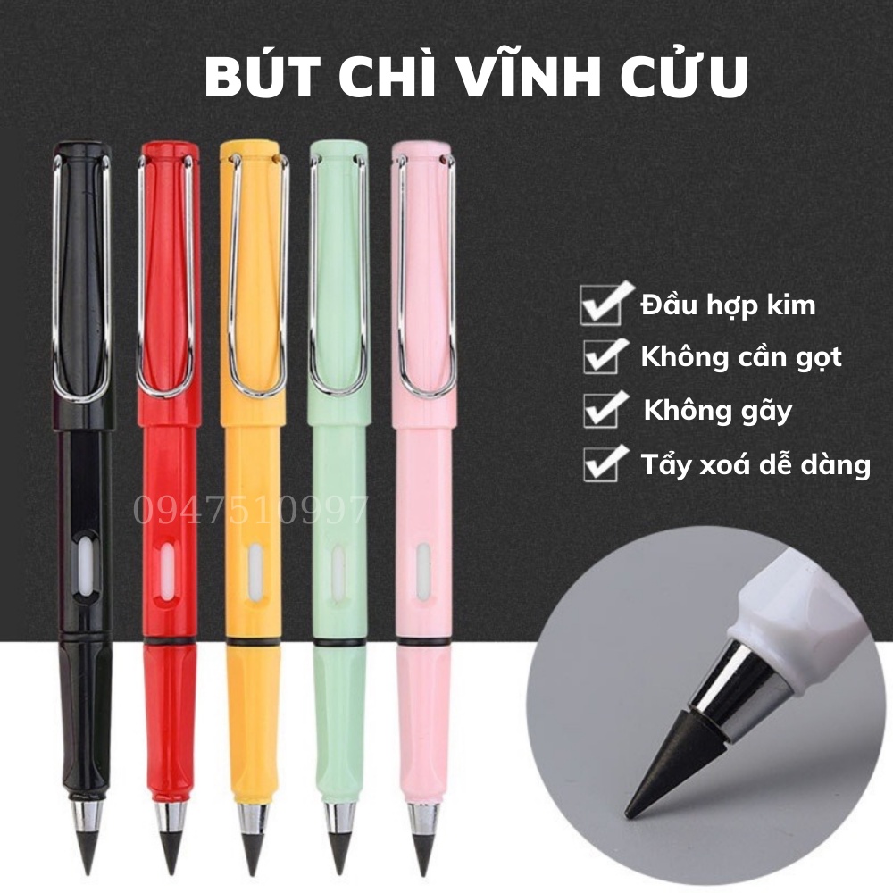 [XẢ KHO] Bút Chì Vĩnh Cửu Không Cần Chuốt Gọt, Siêu Bền Dành Cho Học Sinh Mầm Non và Học sinh tiểu học siêu bền