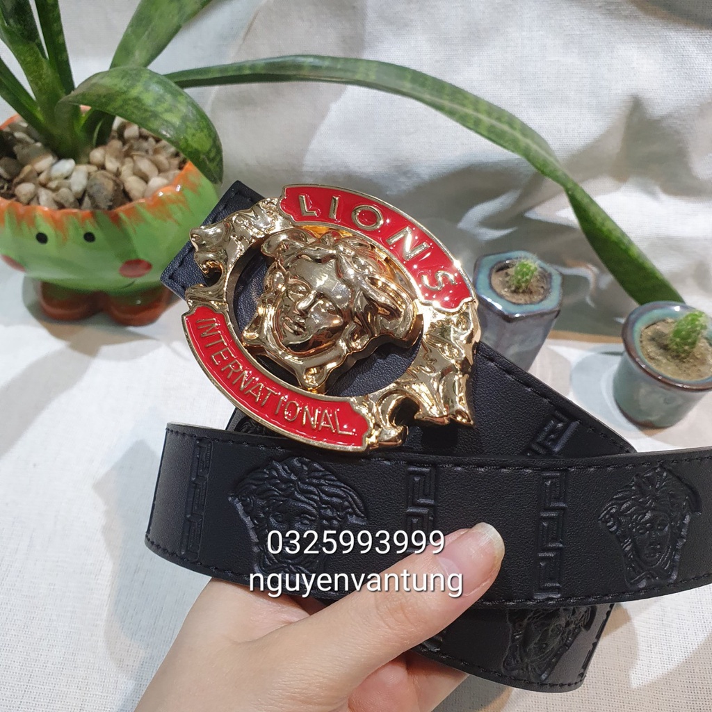 Thắt lưng nam Versace. Dây lưng Versace. Nhiều mặt khóa đủ màu dây
