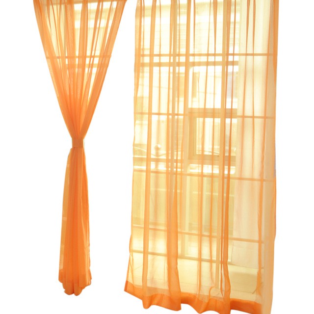 Rèm cửa sổ Vải Tuyn Họa Tiết Hoa Xinh Xắn Trang Trí Nội Thất