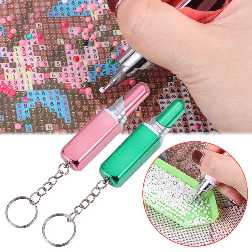 MELODG Bộ Phụ Kiện Làm Tranh Đính Đá DIY Hình Son Môi 5D Độc Đáo