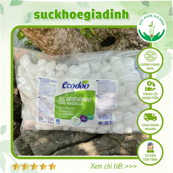 Muối Cho Máy Rửa Chén Ecodoo 2,5 kg