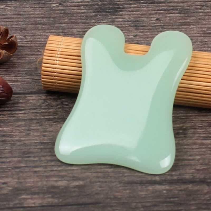 Ngọc bằng đá cạo gió mặt+ kem cạo gió mặt