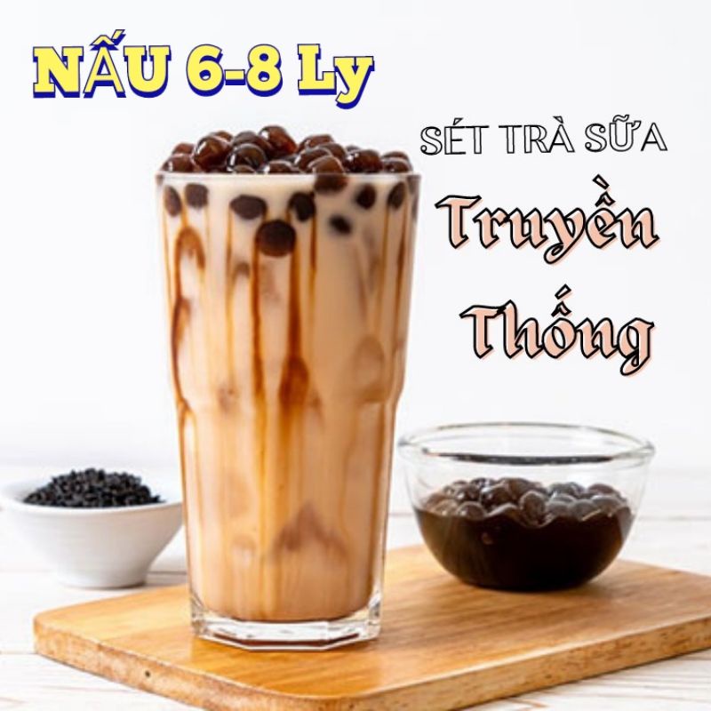 [Ảnh Thật ] Set Nguyên liệu nấu Trà Sữa Truyền Thống an toàn nấu khoảng 6-8 ly