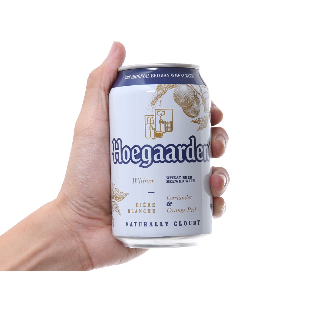 Bia Hoegaarden White 330ml x 24 lon | Chính hãng date dài