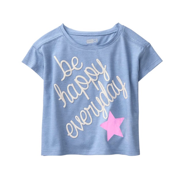 Áo bé gái xuất dư Crazy8 size 18-24M, 4T, 5T ngôi sao tím