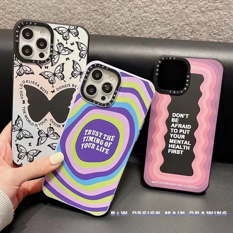 Ốp Điện Thoại Silicon Mềm Chống Sốc In Hình Bướm Thời Trang Cho iPhone 13 12 11 Pro MAX IX XS MAX XR 6 7 8 Plus