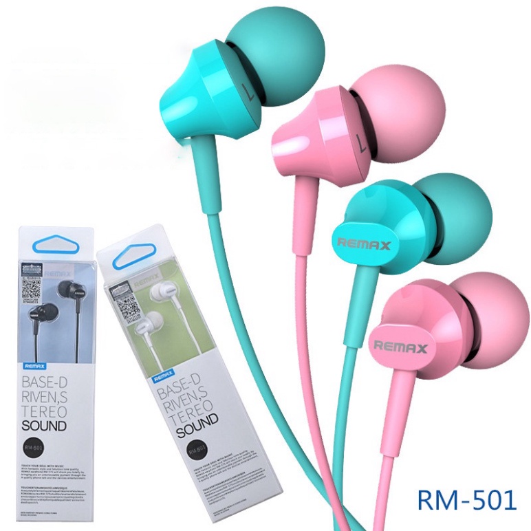 Tai Nghe Có Dây Chính Hãng REMAX RM-501 Chống Ồn Khử Nhiễu Thiết Kế Cực Kỳ Cá Tính, Hiện Đại Bảo Hành 3 Tháng