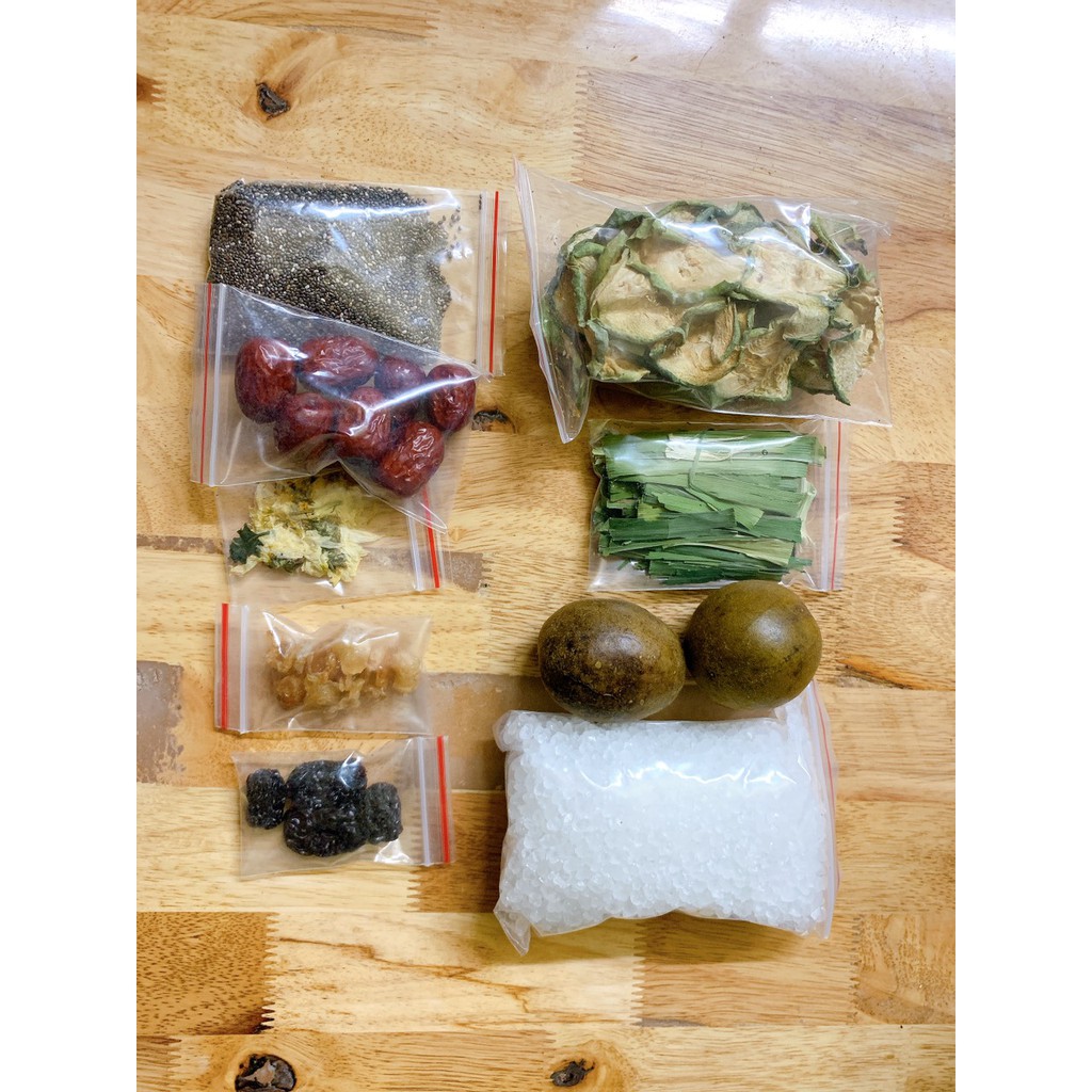 [Mã 267FMCGSALE giảm 8% đơn 500K] Trà sâm bí đao La hán Hoa Cúc Hạt Chia set 450gr | BigBuy360 - bigbuy360.vn