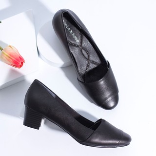 Giày cao gót 5cm mũi vuông p234 màu đen