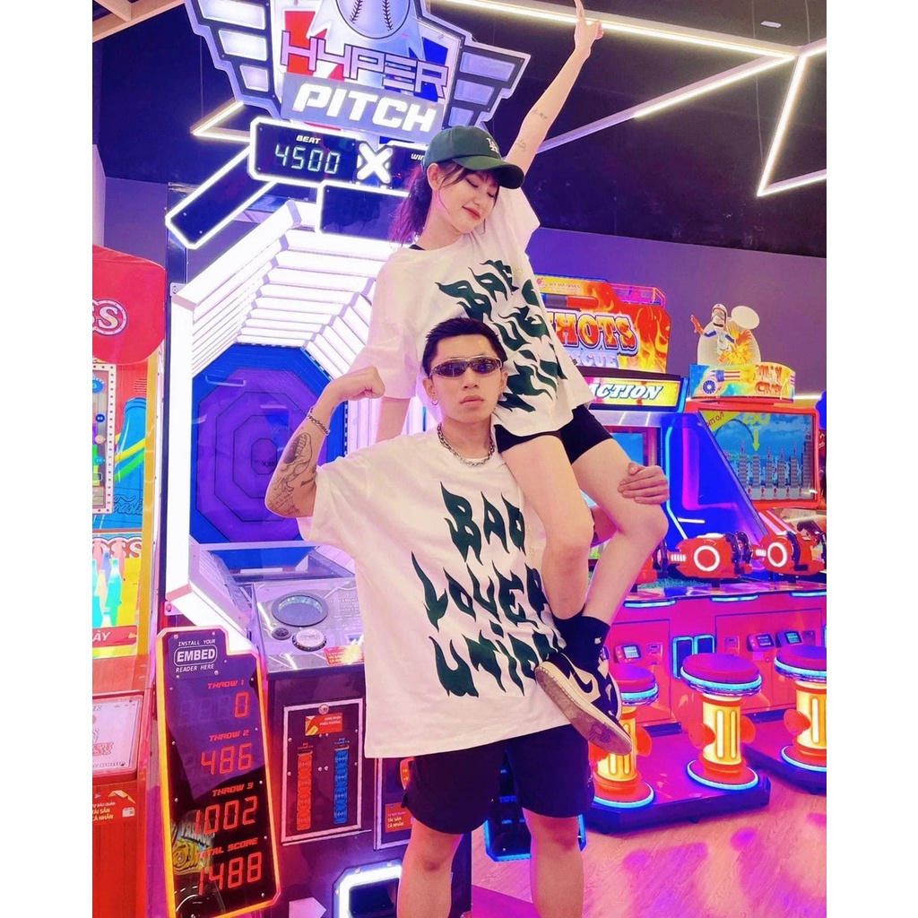 Áo Thun Nam Nữ Unisex Chữ Xanh Lá HOT TREND