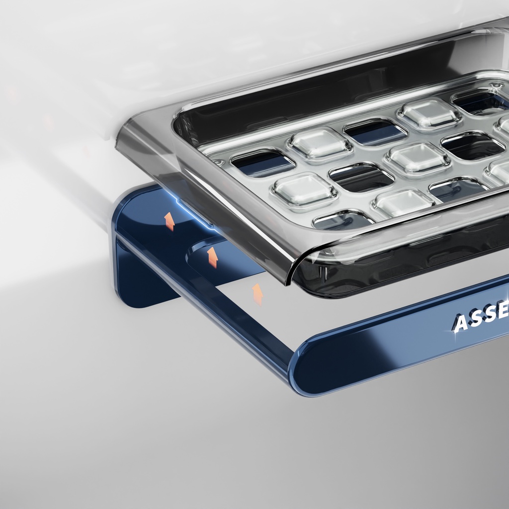 Kệ nhựa để xà bông dán tường ASSEL
