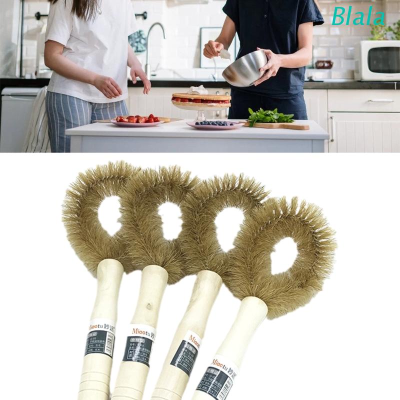 Bàn Chải Vệ Sinh Xoong Nồi Có Tay Cầm Bằng Gỗ Tiện Dụng Cho Nhà Bếp