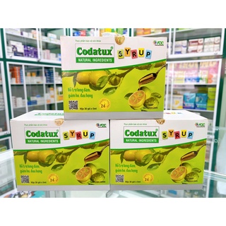 Codatux syrup hỗ trợ giảm ho,long đờm - hộp 30 gói