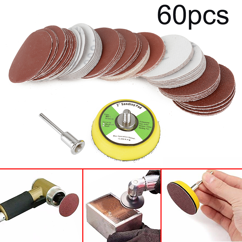 Set 60 Đĩa Chà Nhám Đánh Bóng Đồ Gỗ Bằng Nhôm Chuyên Dụng