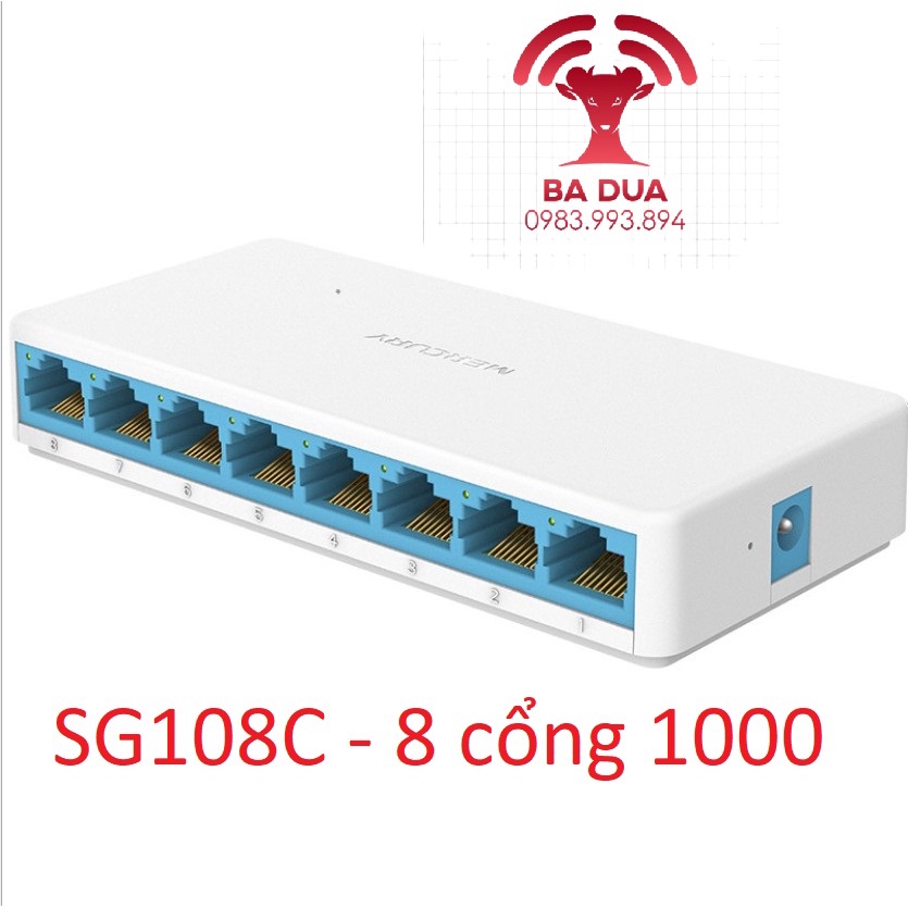 Bộ Chia Mạng Switch 5 cổng 8 cổng port Gigabit Mercury SG105C SG108C Yilink SG208C SG208M