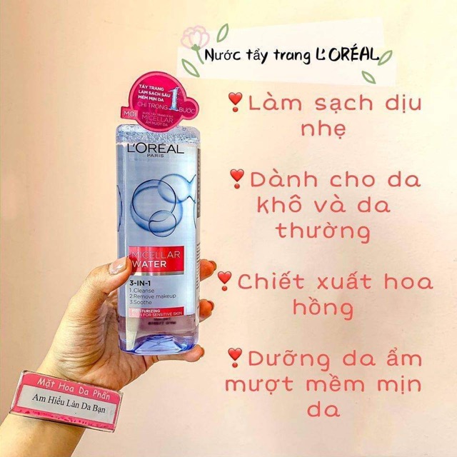 Nước Tẩy Trang Sạch Sâu L’oreal Deep Cleansing 400Ml