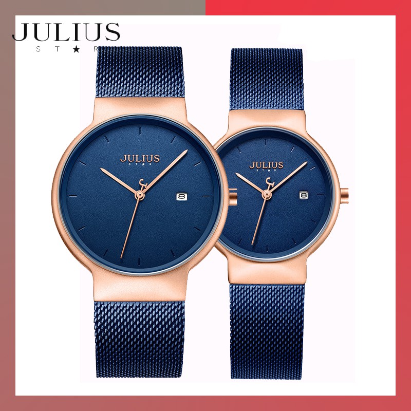 Đồng hồ cặp Julius Star Js009 dây thép